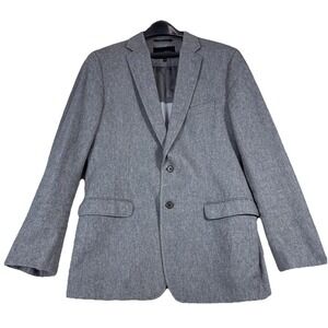 Banana Republic Blazer Mens 42R Tailored Fit Italian Fabric Jacket Gray EUC
